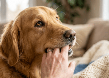 Why Do Golden Retrievers Mouth Your Hand? (And How to Stop It)